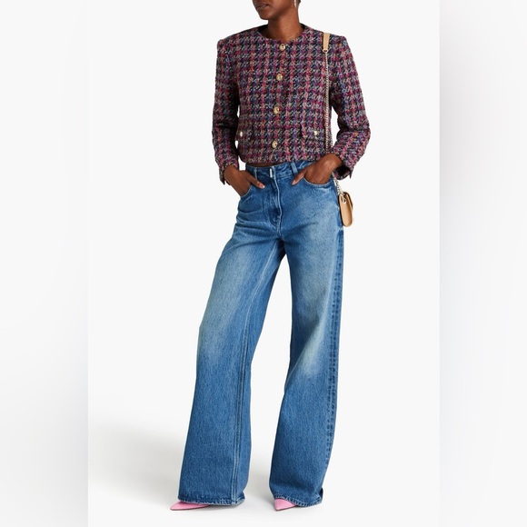 Sandro Buckle Tweed Cropped Jacket S(34) - Picture 2 of 11